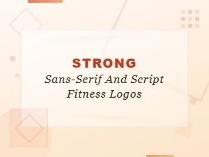Bold Fitness Logo Fonts: Strong Sans-Serif and Script Typography Styles